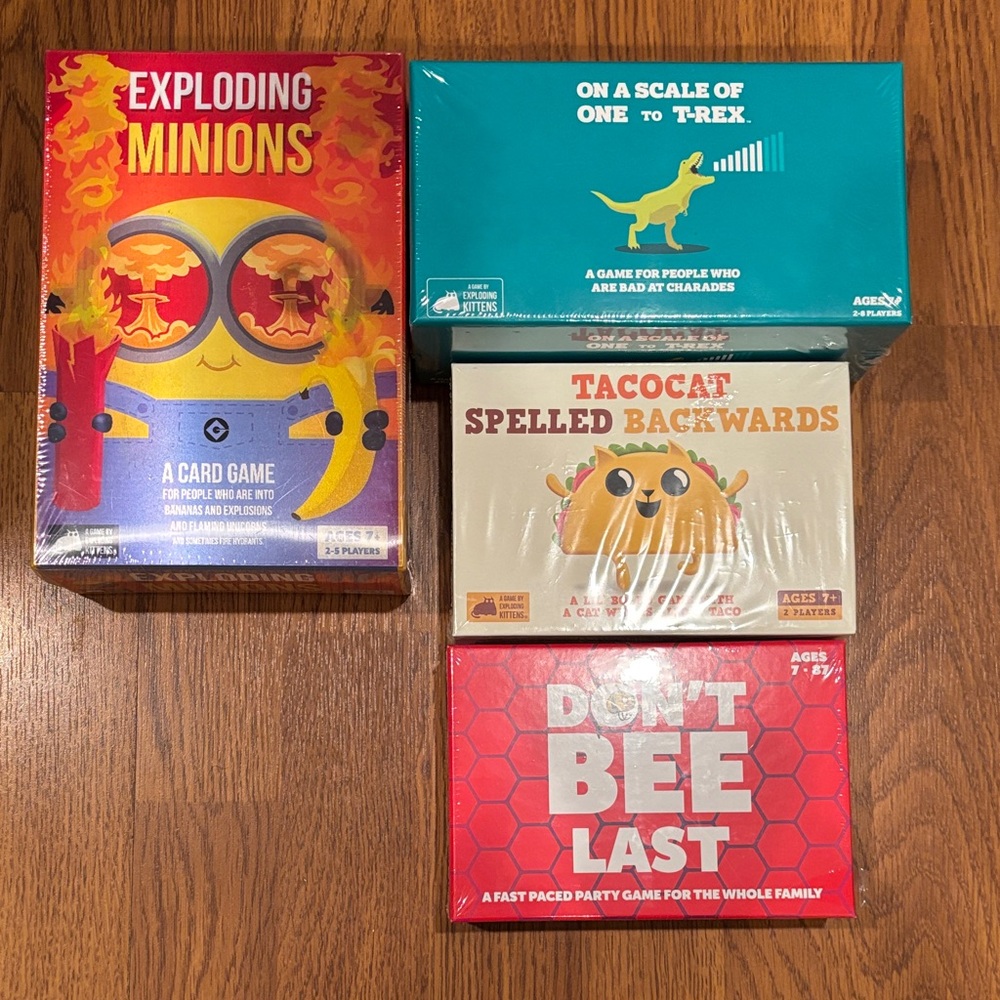 4 NWT Party & Card Games 3 Exploding Kittens 1 Quokka